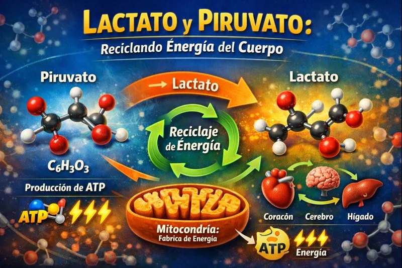 Lactato y piruvato: el secreto de la energía de tu cuerpo (explicado fácil)
