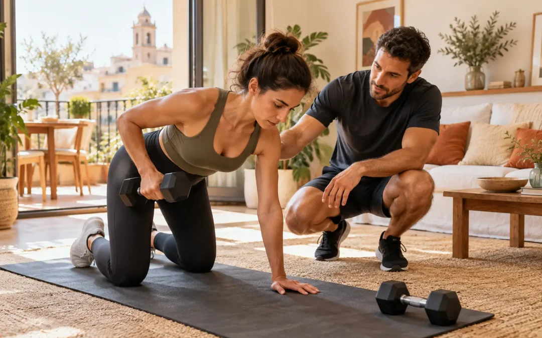 Entrenar en casa con entrenador personal: cómo es una sesión